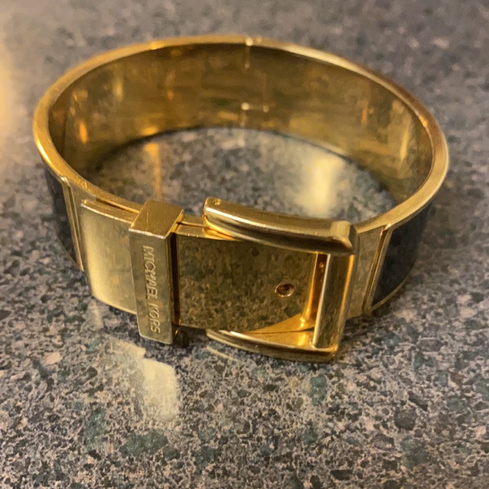 Michael Kors gold and black bracelet